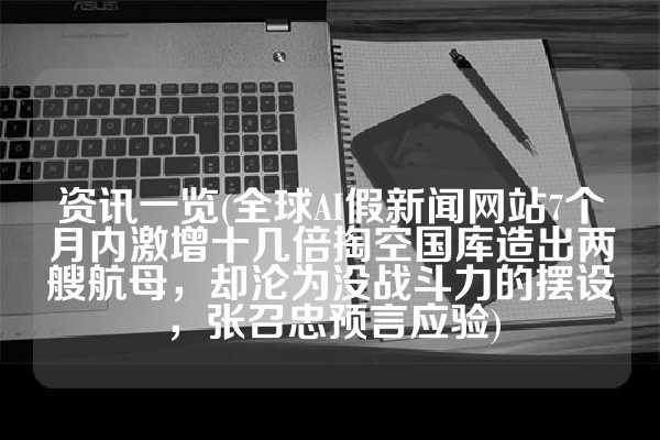 资讯一览(全球AI假新闻网站7个月内激增十几倍掏空国库造出两艘航母，却沦为没战斗力的摆设，张召忠预言应验)
