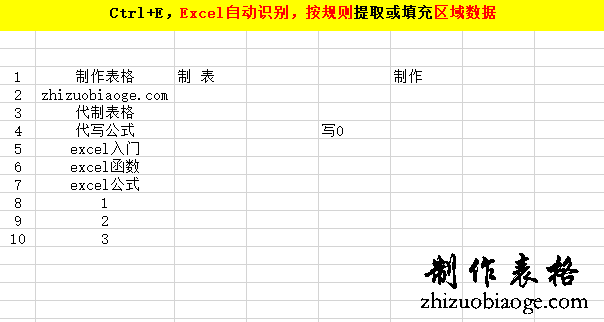 excel如何自动排序数字,并且删除一行会自动变(Excel快捷键Ctrl+E：按自动识别用户输入规则，智能提取或填充数据)