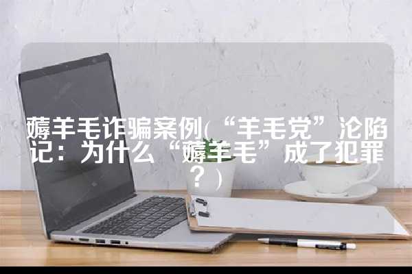 薅羊毛诈骗案例(“羊毛党”沦陷记：为什么“薅羊毛”成了犯罪？)