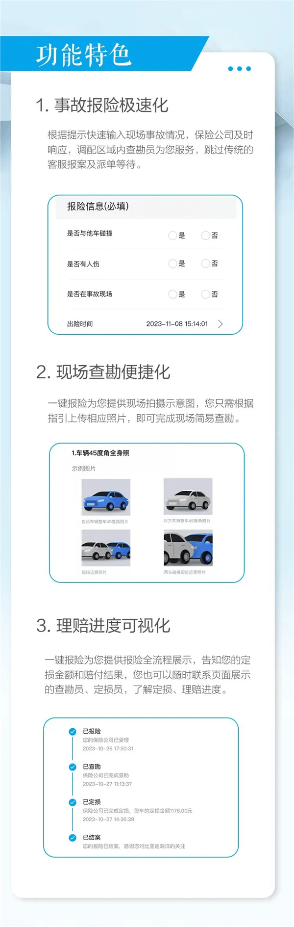 实时播报全网线报(比亚迪推出“在线事故报险”服务：可实时查看理赔进度)