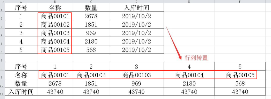 excel中怎么把两列互换到一起(两种方法解决excel表格中的行转列、列转行难题)