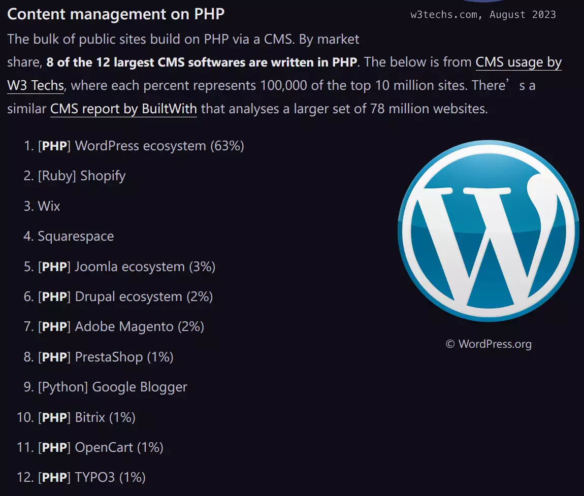 php的市场占有率（PHP 最新统计数据公布：市场份额 77.2%，仍是网站“首选语言”唐朝女人究竟有多开放？现代人都自愧不如，实在伦理崩坏）