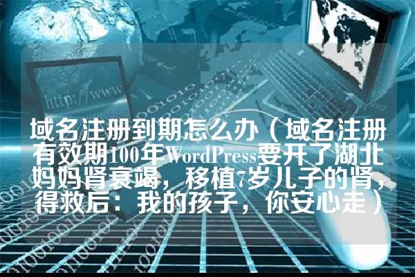 域名注册到期怎么办（域名注册有效期100年WordPress要开了湖北妈妈肾衰竭，移植7岁儿子的肾，得救后：我的孩子，你安心走）