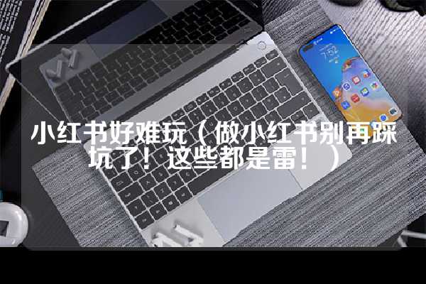 小红书好难玩（做小红书别再踩坑了！这些都是雷！）