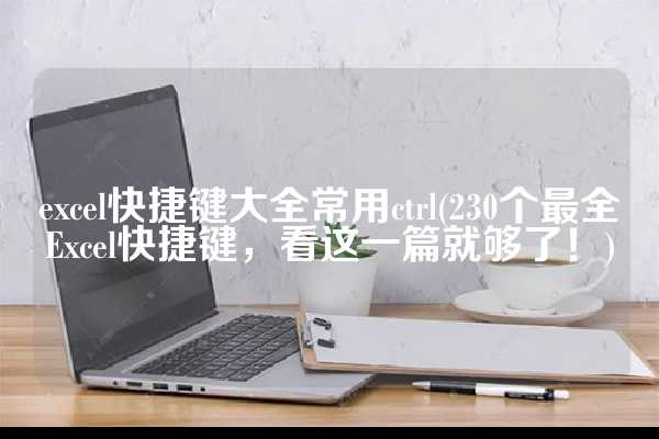 excel快捷键大全常用ctrl(230个最全Excel快捷键，看这一篇就够了！)