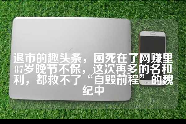 退市的趣头条，困死在了网赚里87岁晚节不保，这次再多的名和利，都救不了“自毁前程”的魏纪中