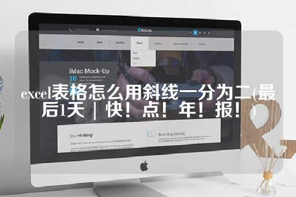 excel表格怎么用斜线一分为二(最后1天 | 快！点！年！报！)