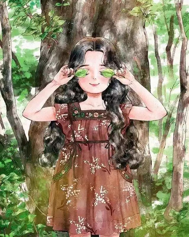 画风堪比宫崎骏！她笔下的森系少女，让16万网友沸腾
