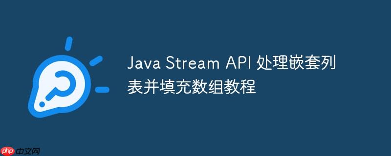Java Stream API 处理嵌套列表并填充数组教程
